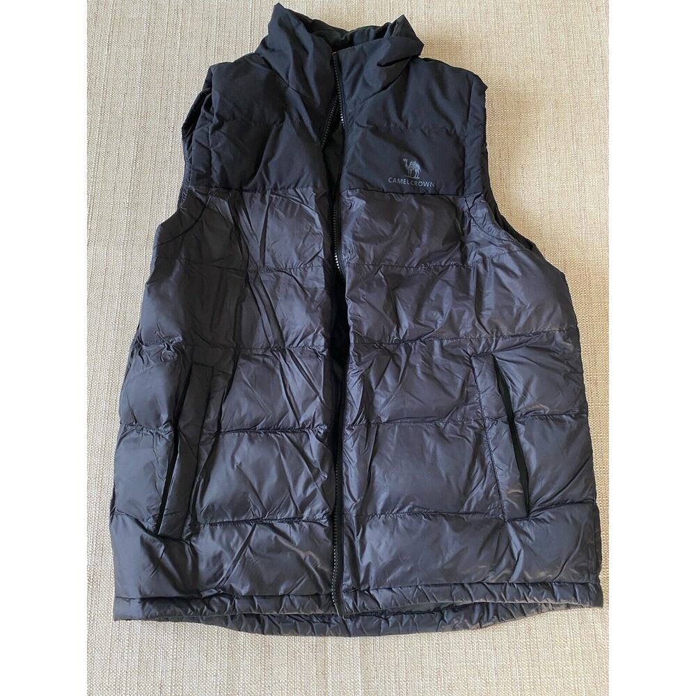 CAMEL CROWN Puffer Vest Men Quilted Winter Padded Sleeveless Jackets L-XL NEW
